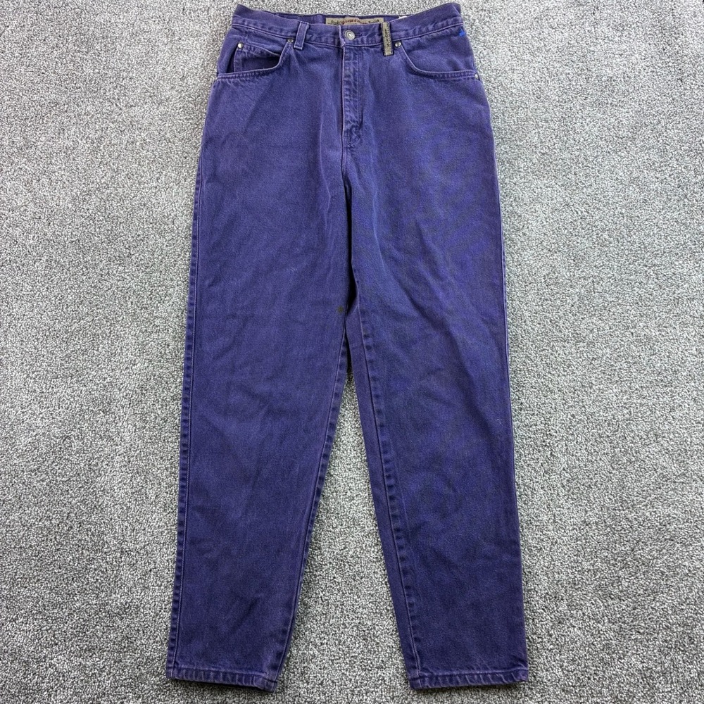 Vintage Levi's 902 Jeans Women's 12 Purple Cotton Tapered Rise 900 Series Denim